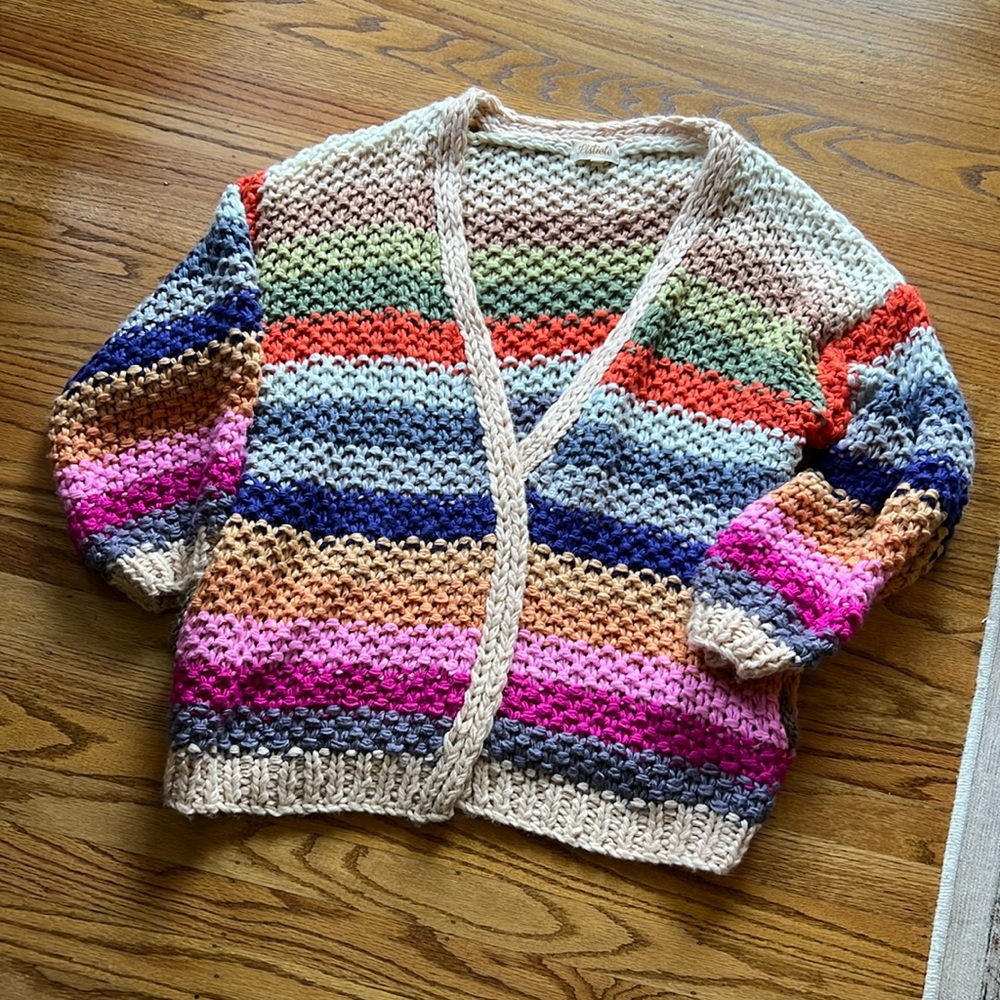 Chunky crochet cardigan